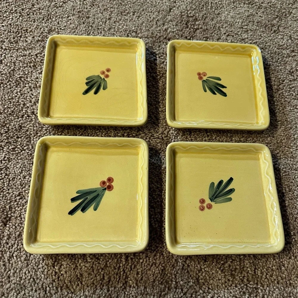 WILLIAMS SONOMA | APPETIZER PLATES (4)